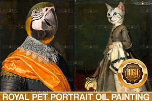 Royal Pet Portrait, Photo Overlay