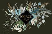 Foliage + Foil - Botanical Clipart, an Illustration by The Autumn Rabbit Ltd (Thumbnail 5 of 11)