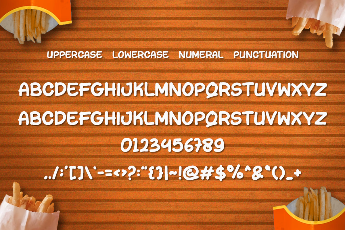 Junk Food Font, a Handwritten Font by QR Design Studio