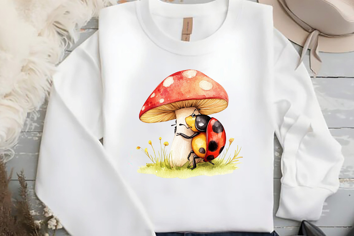 Quirky Funny Ladybug Clipart, an Illustration by DreamCafeArt (Photo 4 of 6)