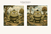 Feelings Monsters Clip Art, 20, an Education Illustration by LanternkinStudio (Thumbnail 9 of 13)