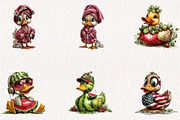 Rubber Duck Characters PNG Bundle, a Seasonal Illustration by CreationArt (Thumbnail 2 of 5)
