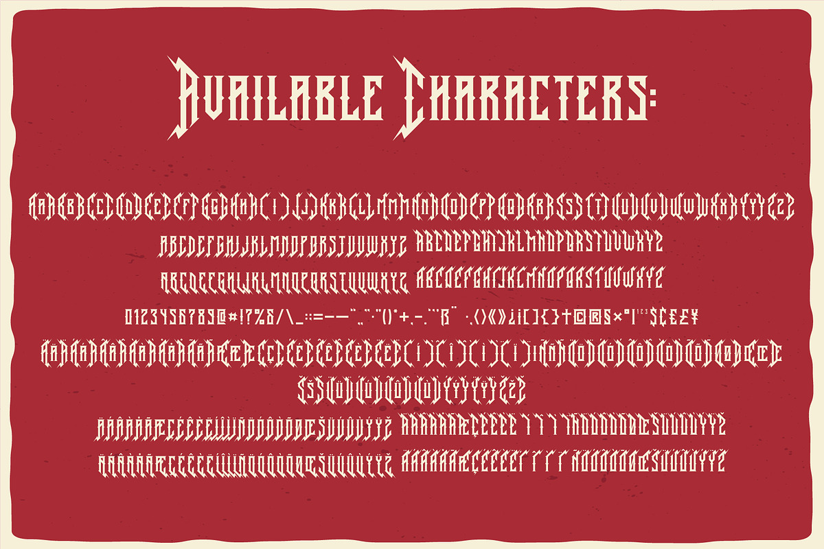Old Biker Label Font + Bonus preview 2