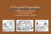 Coffee Break Illustrations, an Illustration by AJ Doodles (Thumbnail 3 of 15)