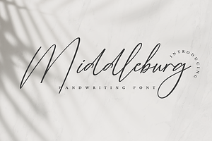 Middleburg Handwriting Font