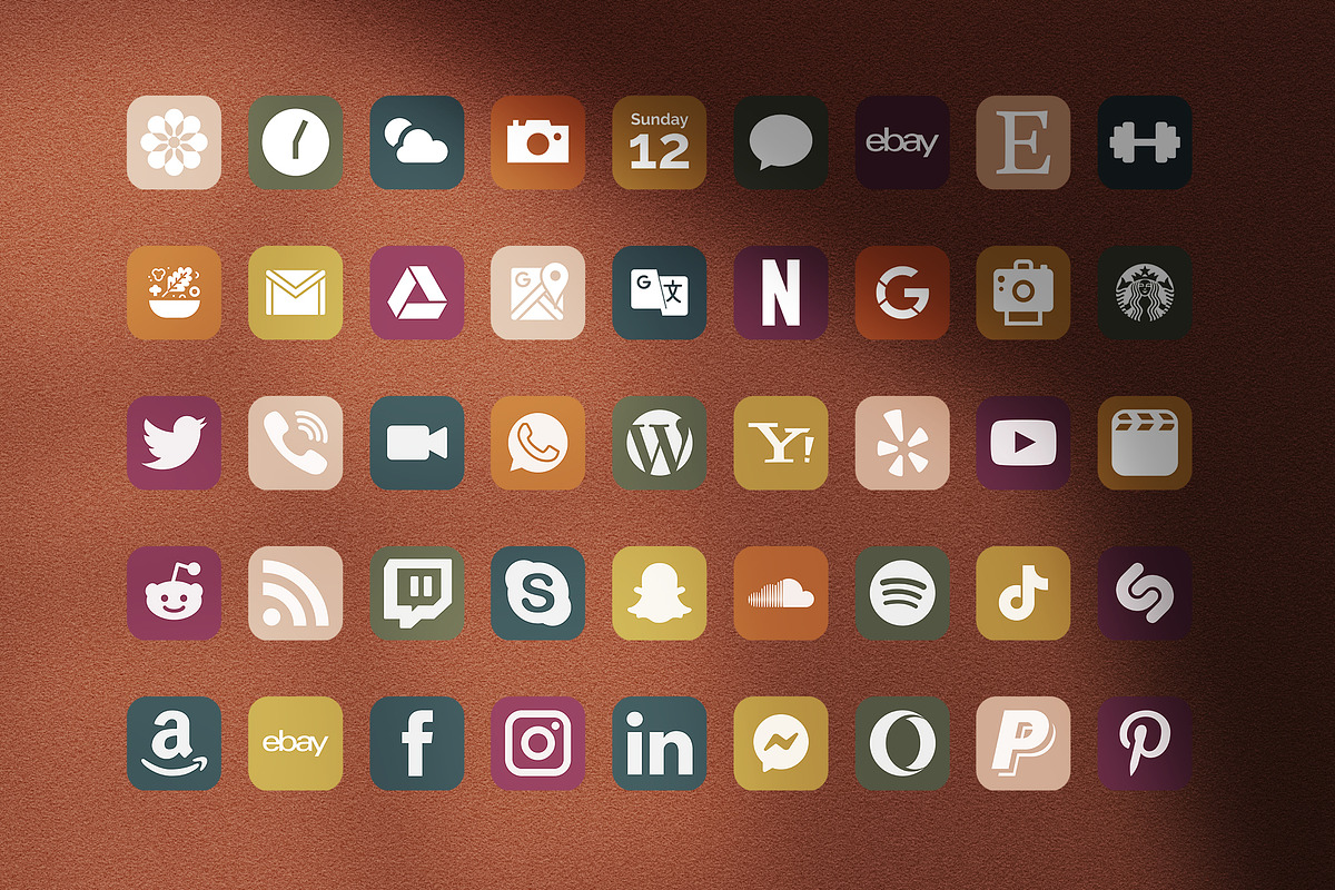 90 iOS Autumn Aesthetic App Icons, an Icon by Ellen Artworks (Photo 3 of 3)