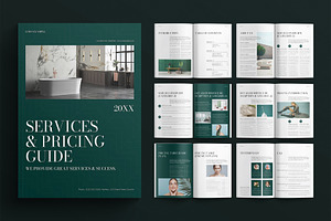 Services & Pricing Guide Magazine, a Magazine Template by E-Type