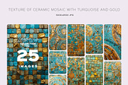 TEXTURE OF CERAMIC MOSAIC WITH TURQU, a Texture Graphic by Sophico (Thumbnail 1 of 5)