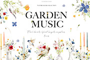 Wildflowers Floral Clipart Set, a Decorative Illustration by anastasiia.art (Thumbnail 1 of 9)