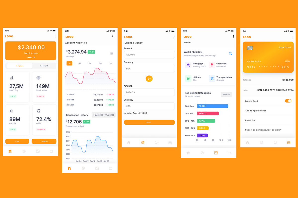 Banking, Finance & Money App, an App Template by nagaredesignstudio (Photo 2 of 2)