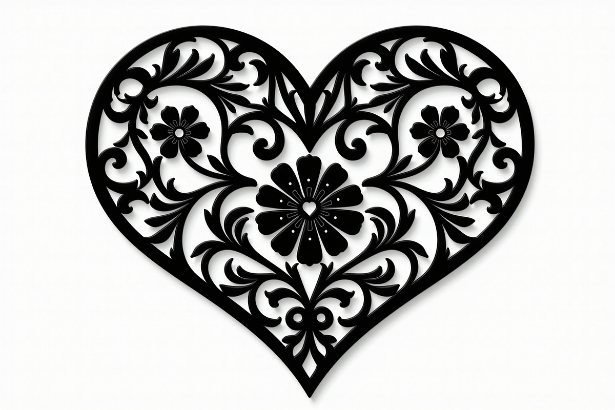 Layered Heart Mandala with Floral, an Illustration by Amazin_art (Photo 12 of 16)