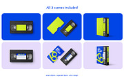 VHS Video Cassette Mockup Set, a Packaging Mockup by Country4k (Thumbnail 2 of 4)