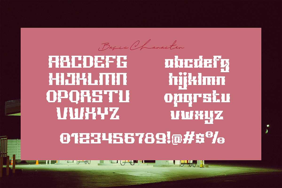 Pockielle - Bold Display Font, a Symbol Font by madeDeduk (Photo 3 of 10)