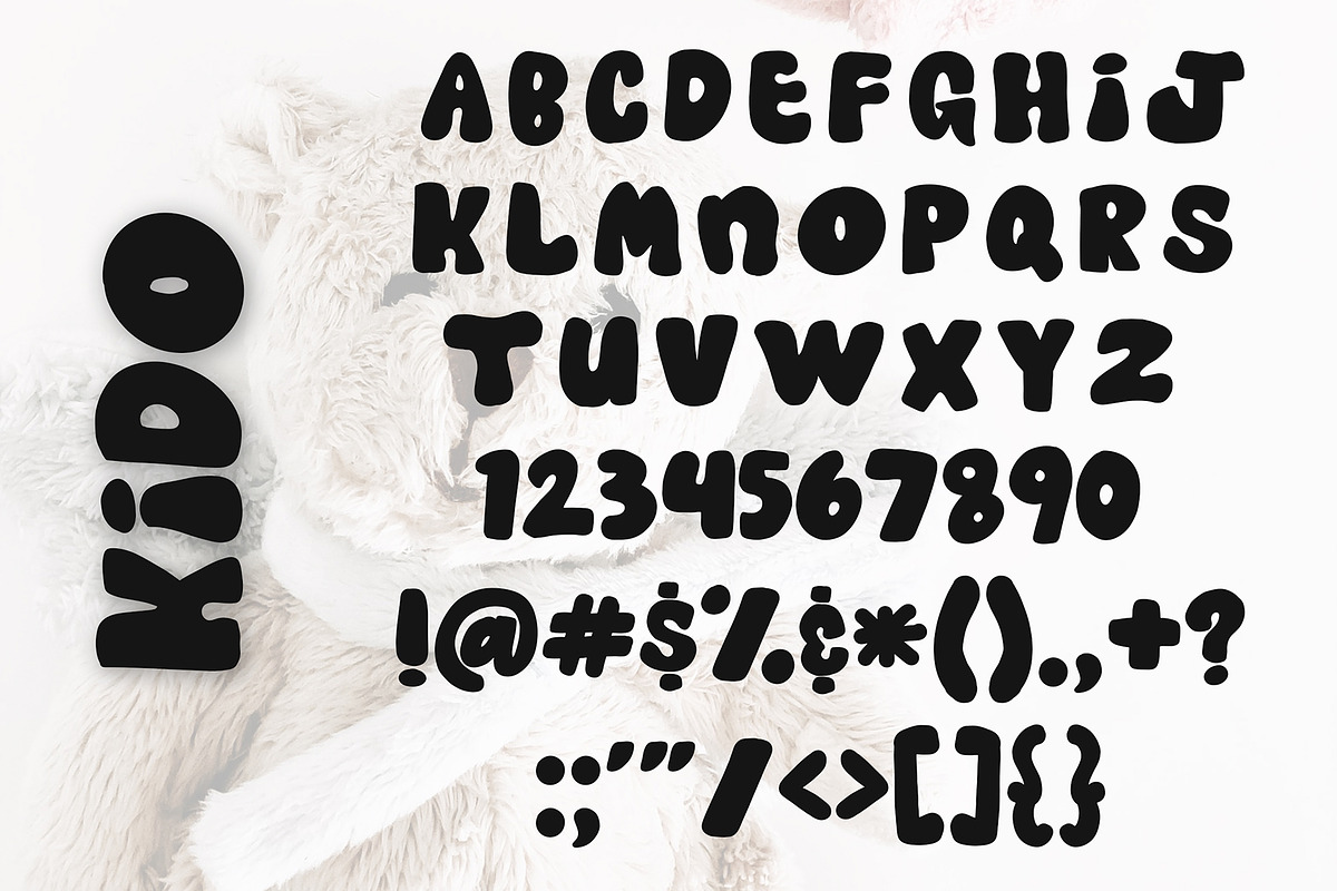 Kido - Fun Children Display Font preview 5