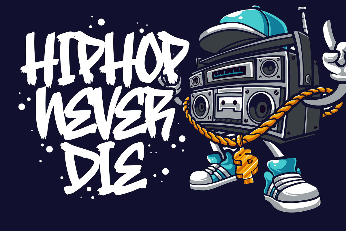 Street Hipster Graffiti Font, a Font by Blankids Studio (Photo 2 of 6)