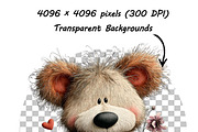 Whimsical Teddy Bear Birthday PNG, an Illustration by one-touch (Thumbnail 14 of 18)