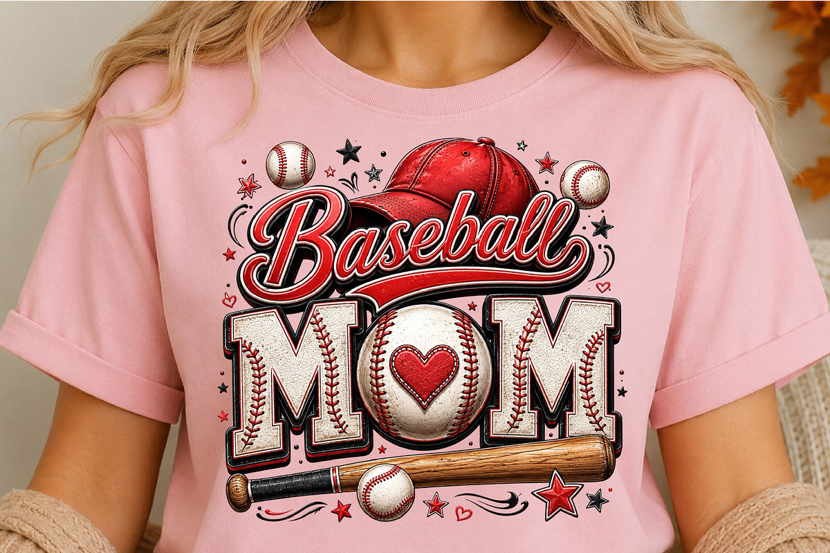 Baseball Mom Sports PNG, an Object Illustration by DreamCafeArt (Photo 5 of 6)