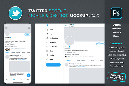 Twitter Profile Mockup