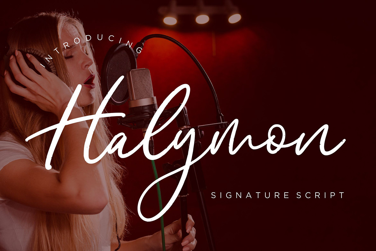 Halymon Signature Business Font