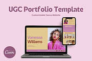 Colorful UGC Portfolio Website Canva, a Landing Page Template by The Chaos Project (Thumbnail 1 of 8)
