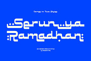 Serunya Ramadhan - Arabic Style Font, a Script Font by Prioritype Co (Thumbnail 1 of 11)