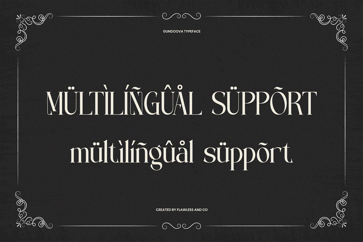 Gundoova - Blackletter Serif Font, a Blackletter Font by Flawless And Co (Photo 5 of 10)