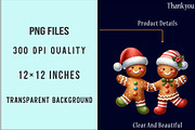 Cute Christmas Gingerbread Man Png, an Illustration by SinaCreation (Thumbnail 6 of 7)