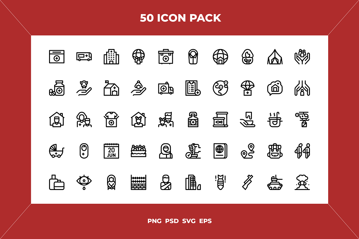 World refugee day icons, an Icon by Wencory (Photo 1 of 2)