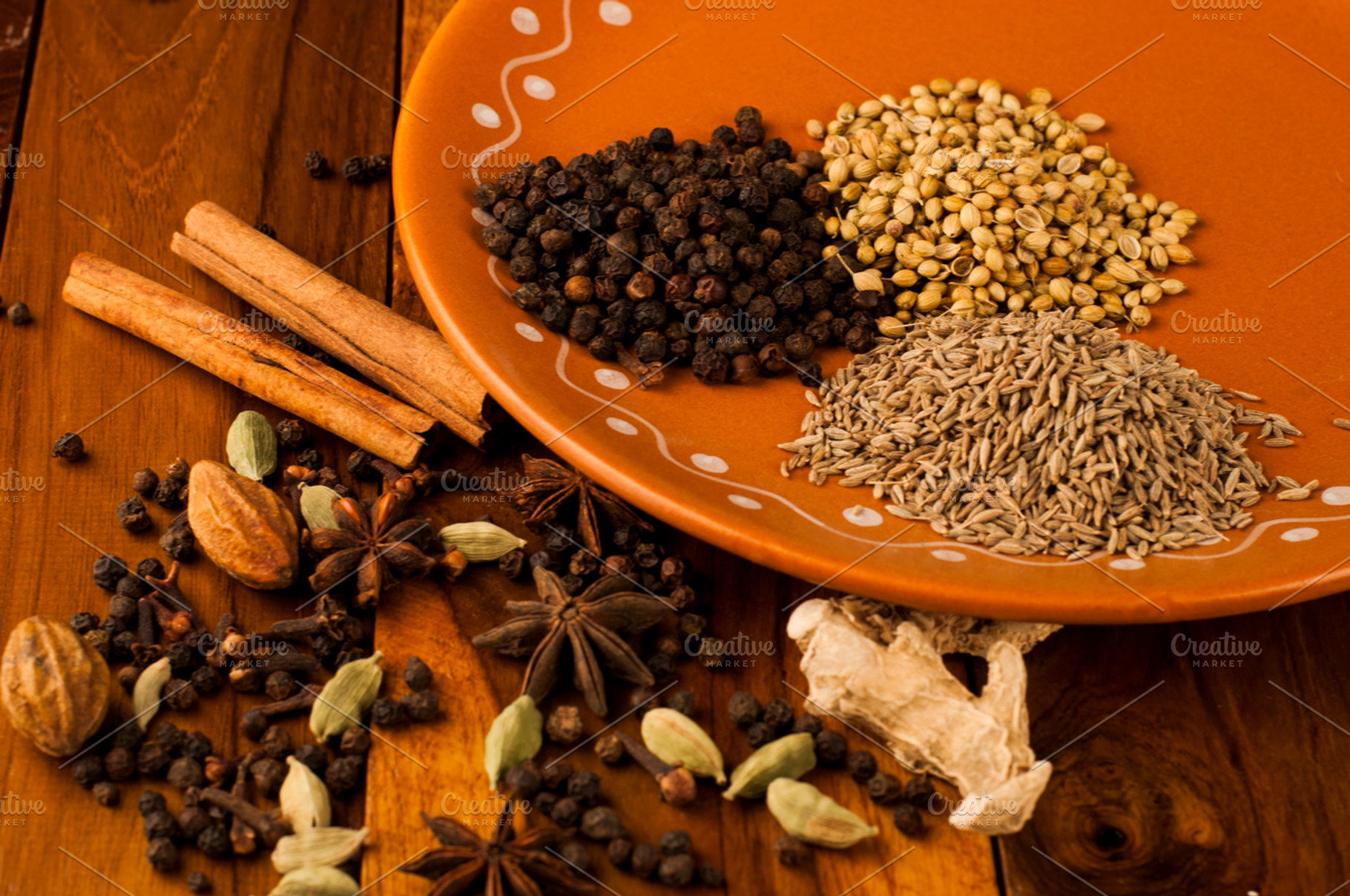 Spices Isolated