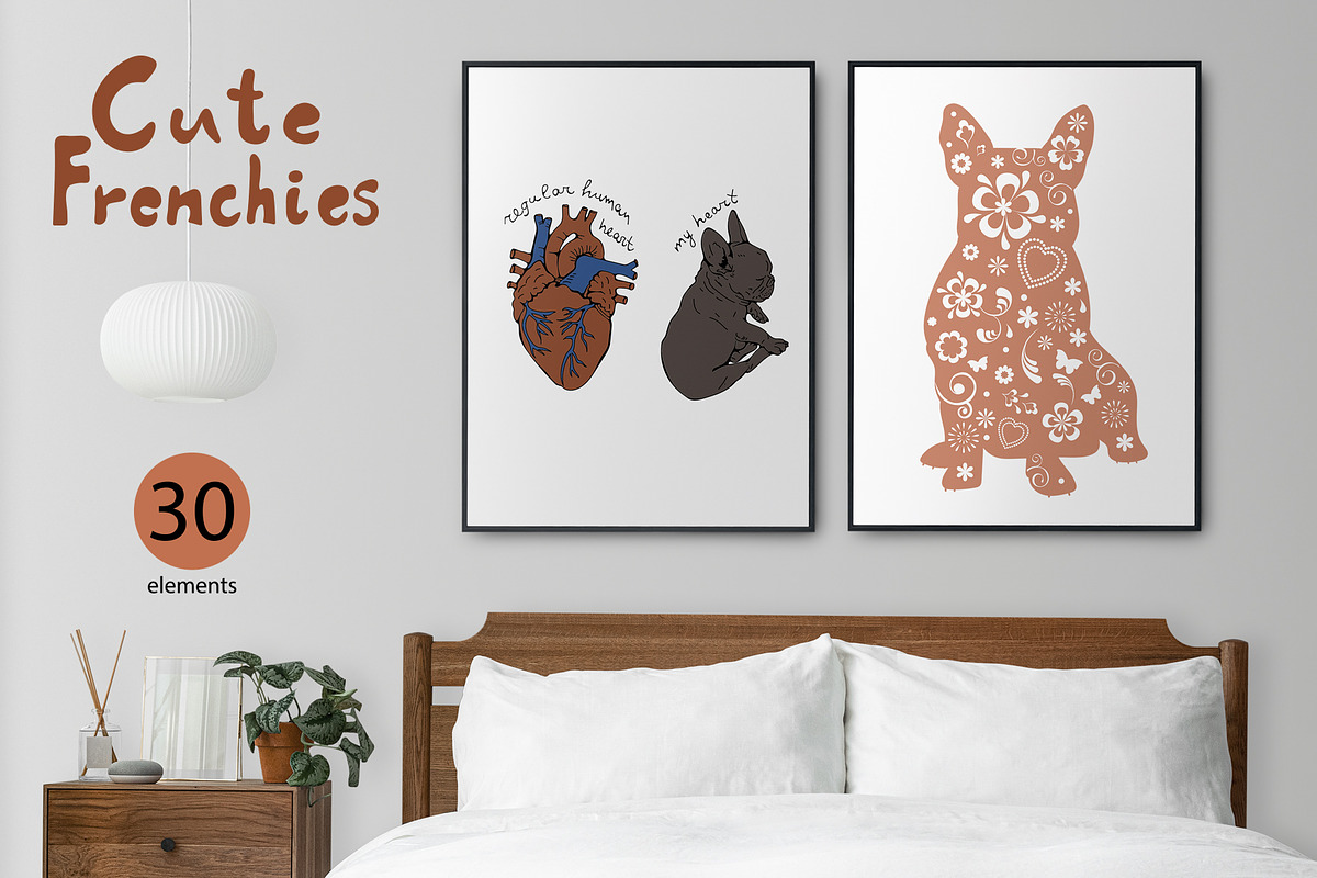 Frenchies, an Animal Illustration by Olillia (Photo 4 of 7)