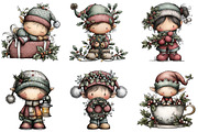 Hand Painted Elf Clipart, an Illustration by DreamArtGraphic (Thumbnail 4 of 5)