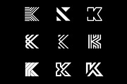 9 K Letter Logos - Vector & Mock-Up, a Branding & Logo Template by Multiple (Thumbnail 2 of 5)