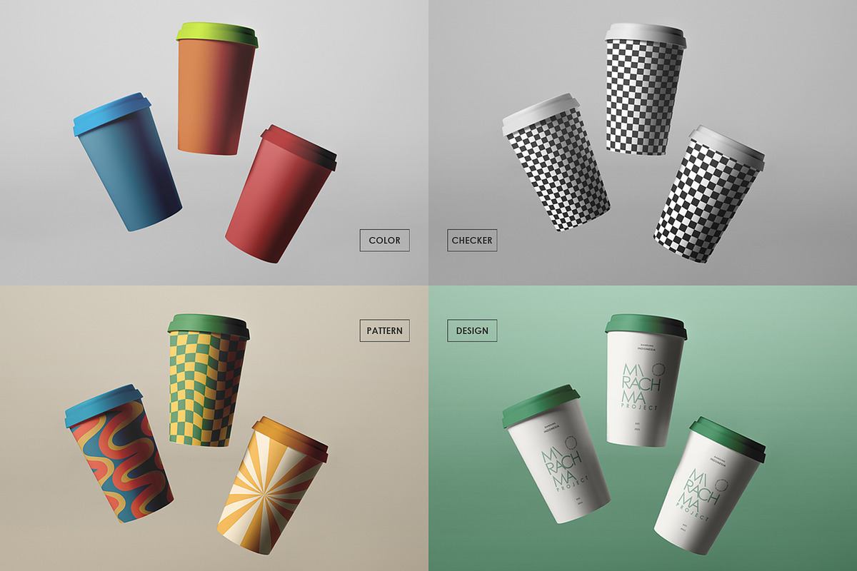 Takeaway Paper Cup Mockup, a Cups & Container Mockup by Mirachma Project (Photo 8 of 8)
