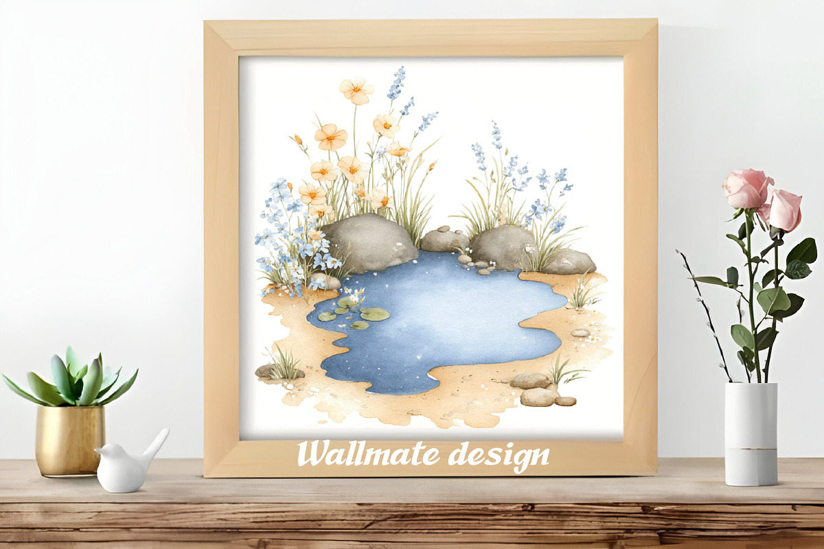 Watercolor Spring Garden, an Illustration by DreamCafeArt (Photo 5 of 8)