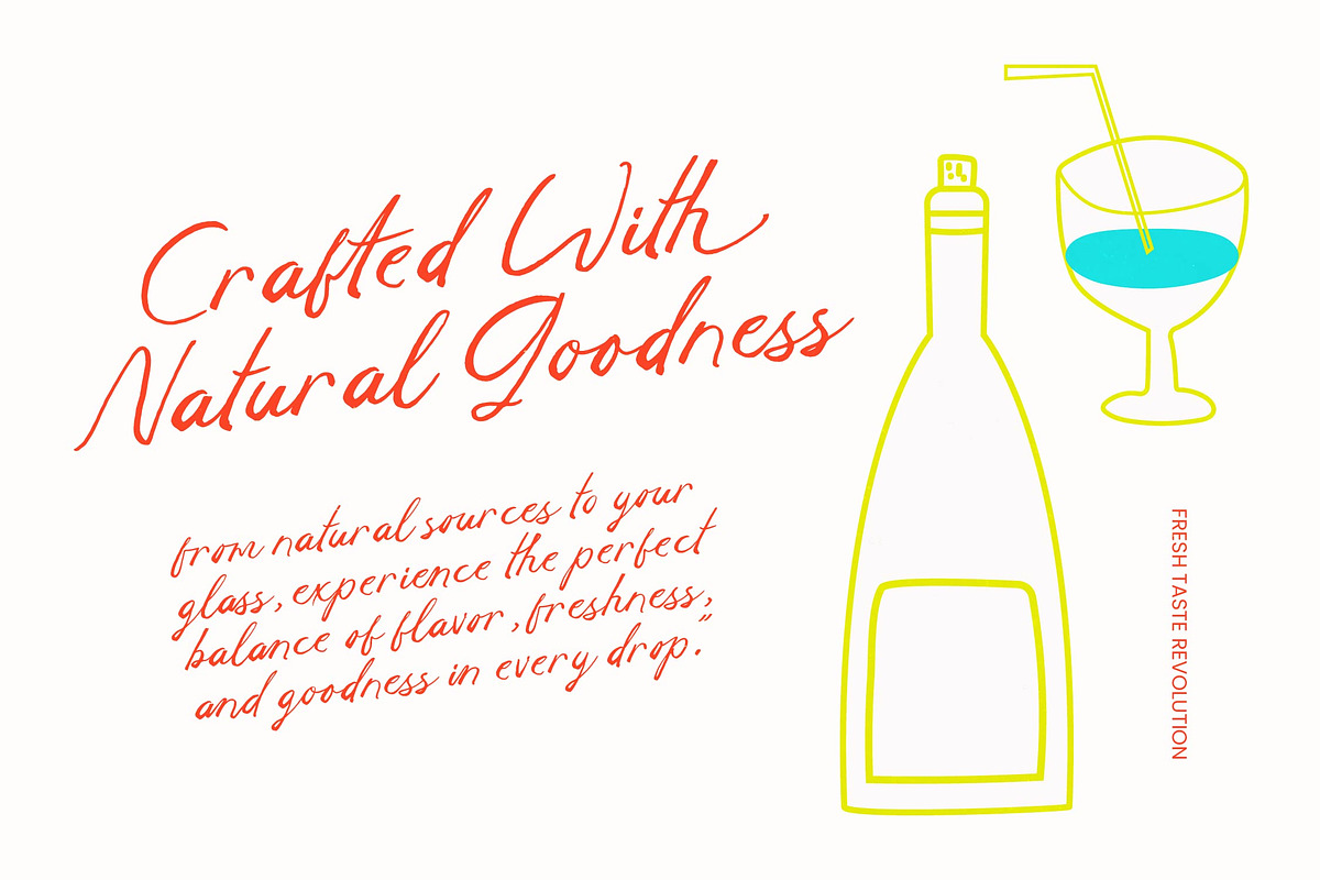 Jychoonle Handwritten Brush Font, a Script Font by Letterena Studios Script (Photo 4 of 10)