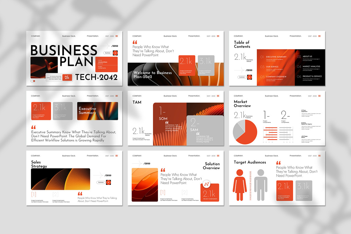 Business Plan Presentation Template, a Presentation Template by Creative-Work (Photo 5 of 9)