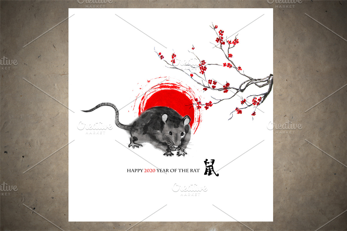 Rats Sumi-e, an Animal Illustration by StabuLaRasa illustration (Photo 8 of 18)