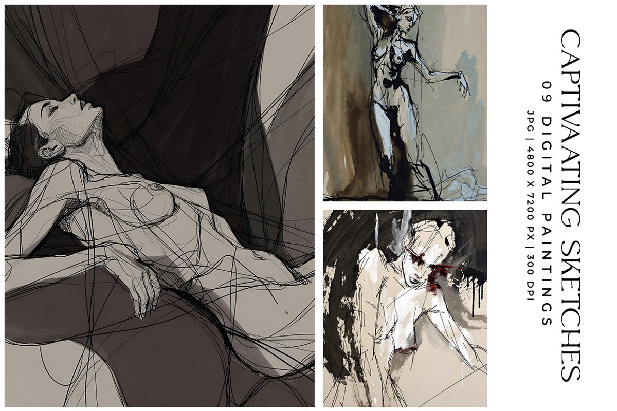 Captivating Sketches, a Decorative Illustration by Digital Art Creations (Photo 3 of 7)