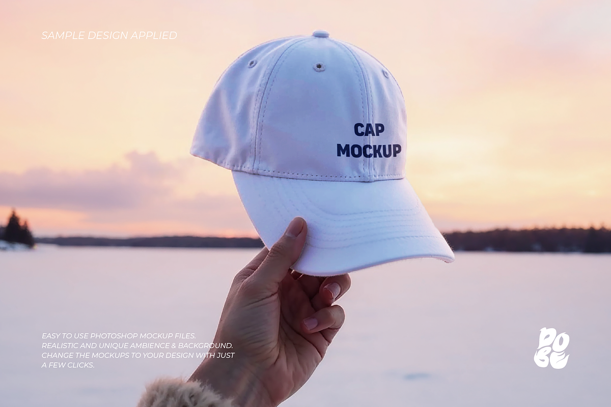 Winter Hat Mockup Set - Vol 1, a Hat Mockup by DOBE Studio (Photo 3 of 4)