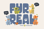 Fur Real Font & Doodles, a Handwritten Font by Denise Chandler (Thumbnail 1 of 7)
