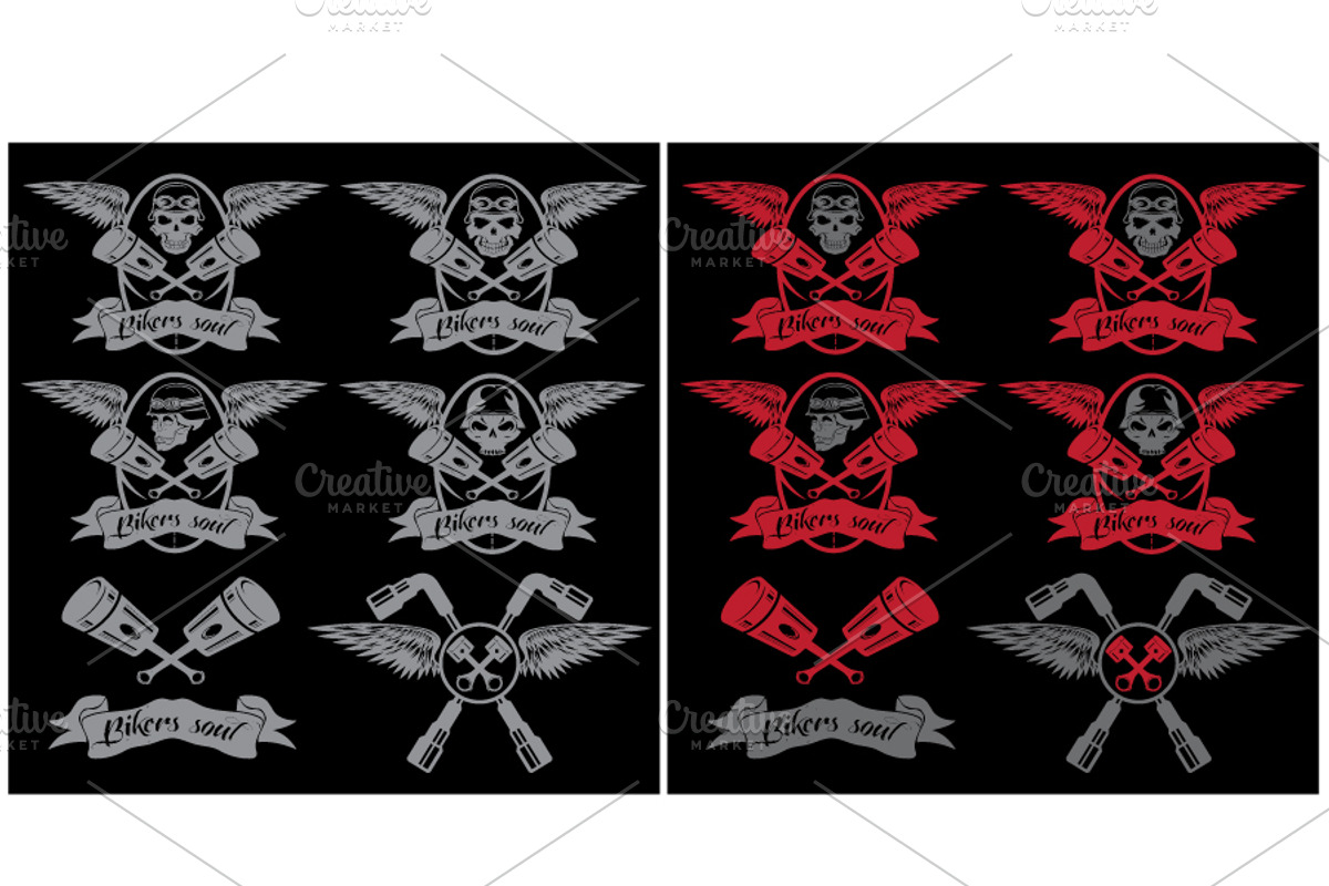 Labels on biker theme, a Graphic by UVAconcept (Photo 3 of 4)