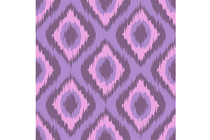 Seamless Pattern Tribal Art Ikat