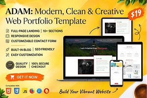Adam - Personal Portfolio HTML