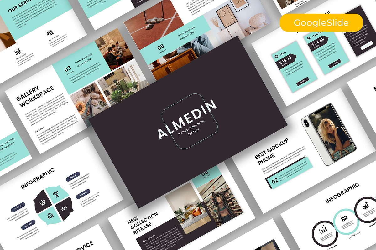 Almedin – Business Google Slide, a Presentation Template by kreatifreya (Photo 1 of 5)