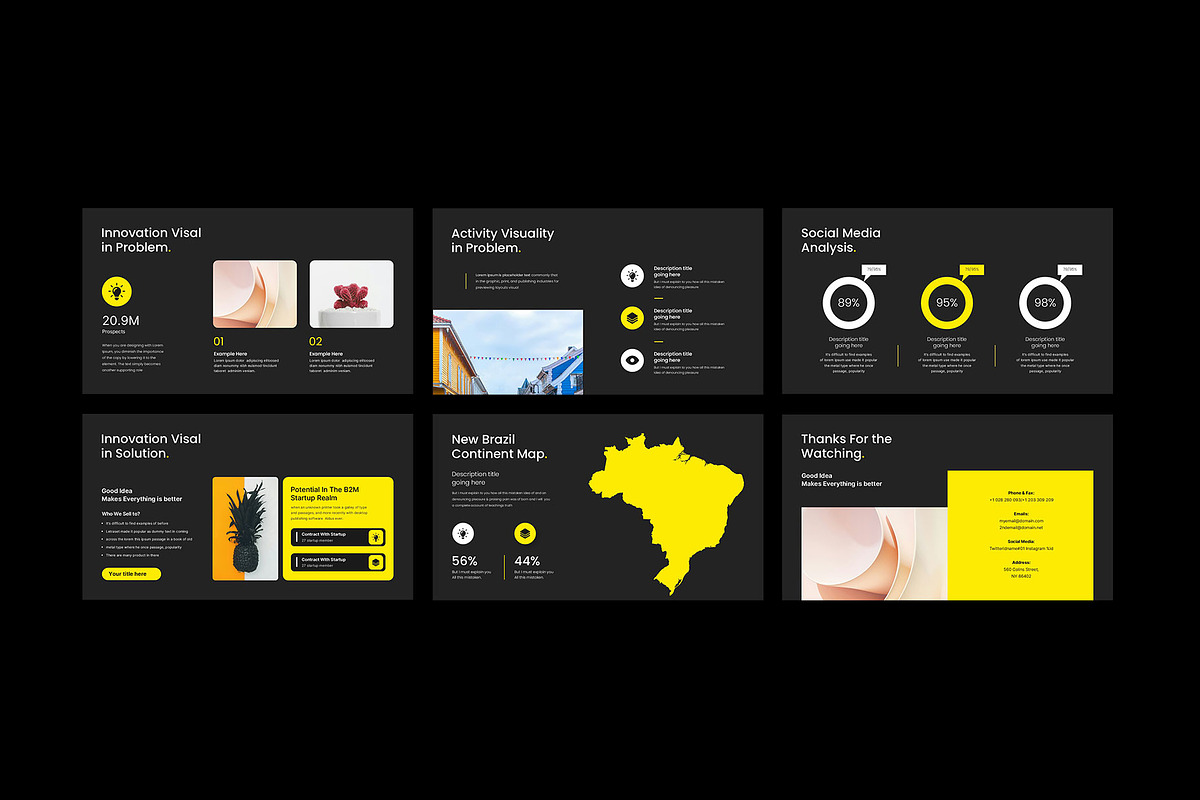 Modern Pitch Deck Presentation, a Presentation Template by KreateTribe (Photo 4 of 4)