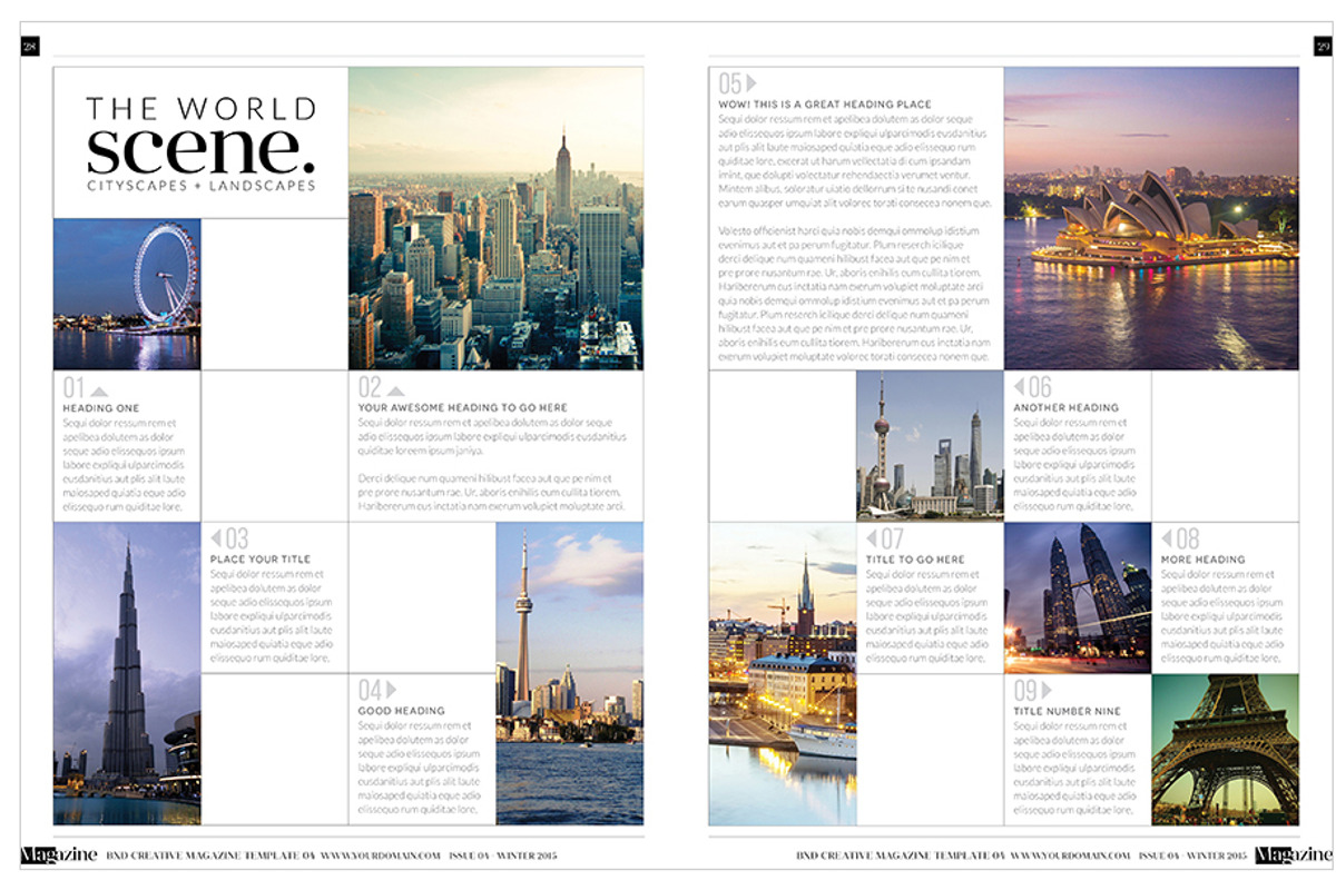 Magazine Template InDesign 04, a Magazine Template by Love Graphic Design (Photo 23 of 34)