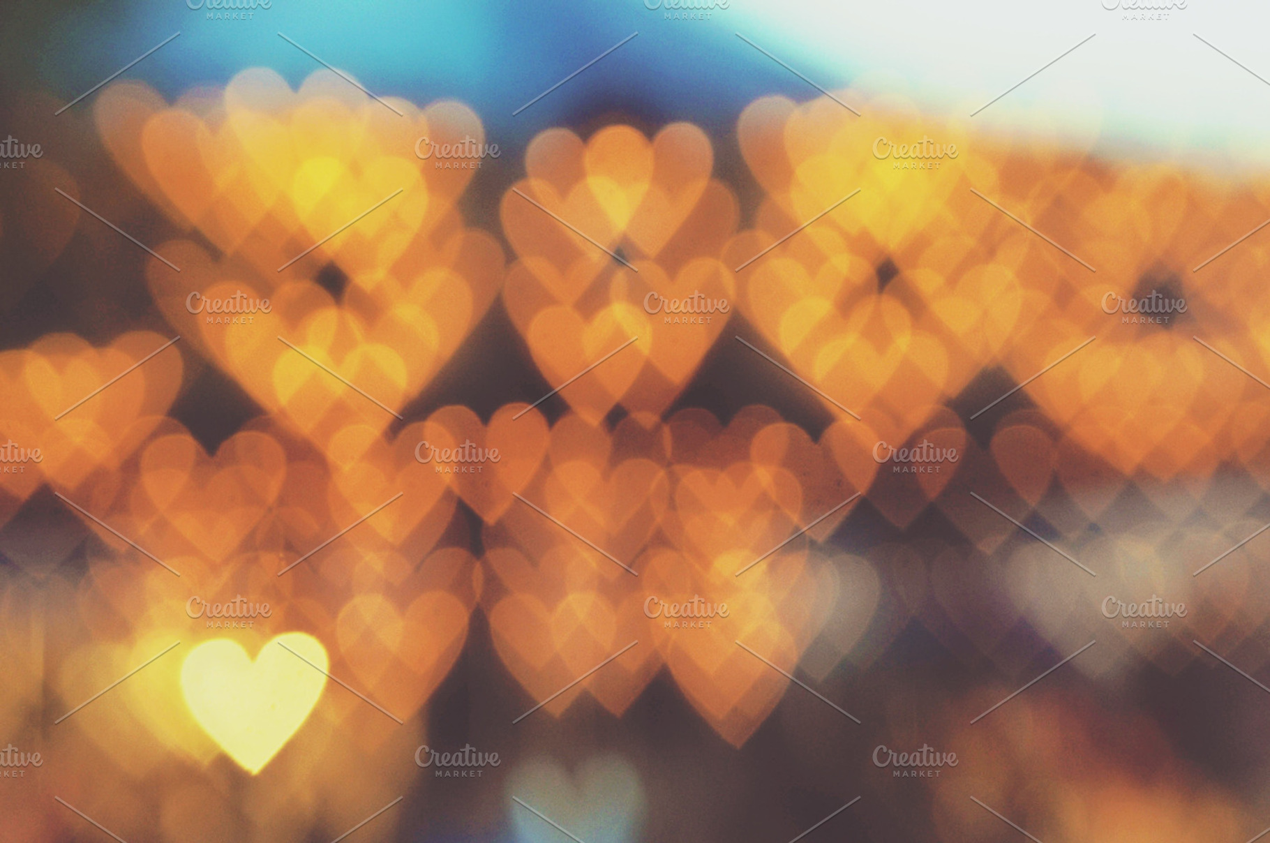 Stock Image - Out Of Focus Hearts, an Abstract Photo by Chelsea Victoria