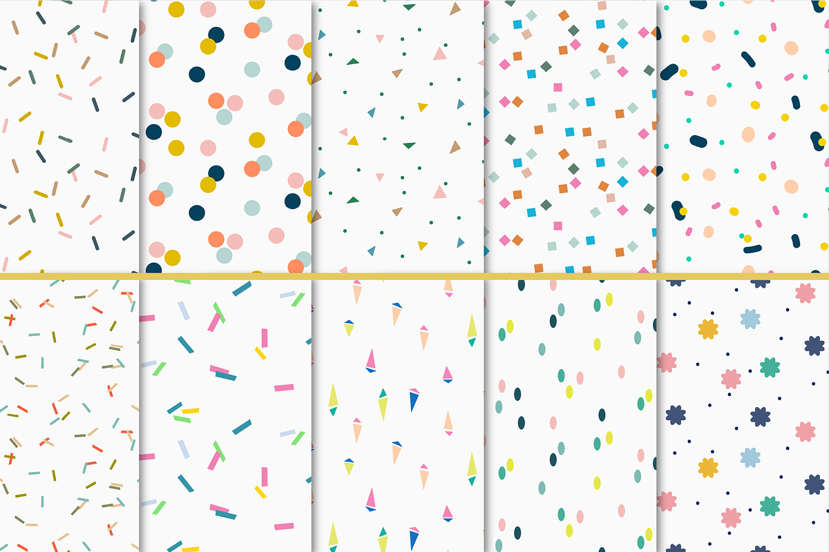 Confetti Festival-Seamless Patterns, a Pattern Graphic by InaCorart (Photo 7 of 7)
