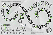 Ebrius Font - Trippy, Bitmap Font, a Font by softulka (Thumbnail 2 of 11)
