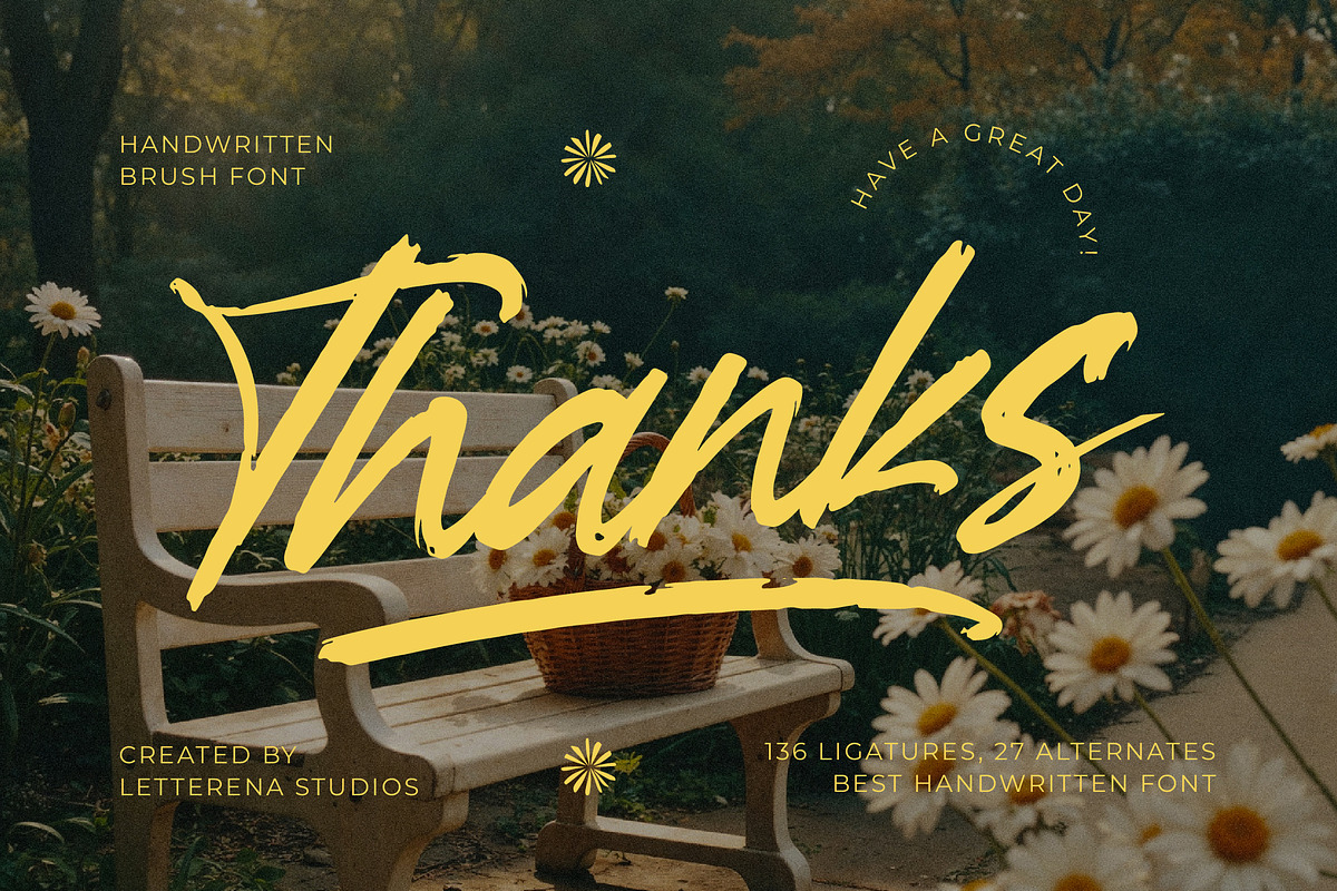 Garden Solland Bold Handwritten Font, a Script Font by Letterena Studios Script (Photo 15 of 15)
